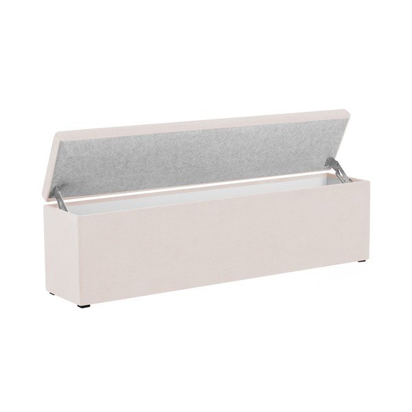 Otoman cu spaţiu depozitare Mazzini Sofas Ancona, 200 x 46 cm, crem-image-2