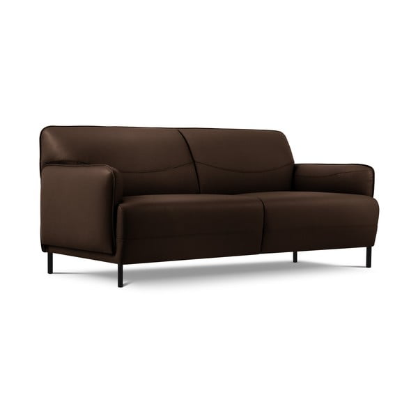 Canapea din piele Windsor & Co Sofas Neso, 175 x 90 cm, maro-image-2