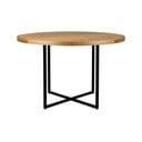 Masă de dining rotundă cu blat cu aspect de lemn de stejar ø 120 cm Class – Dutchbone