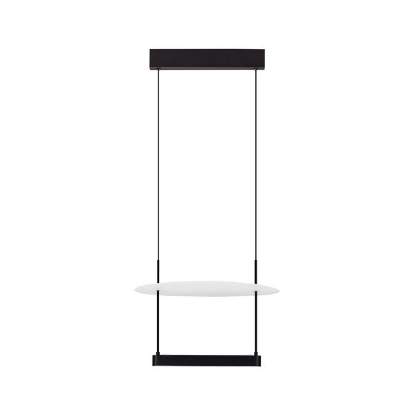 Lustră albă/negru-mat LED cu intensitate reglabilă din aluminiu ø 40 cm Diona – Nova Luce