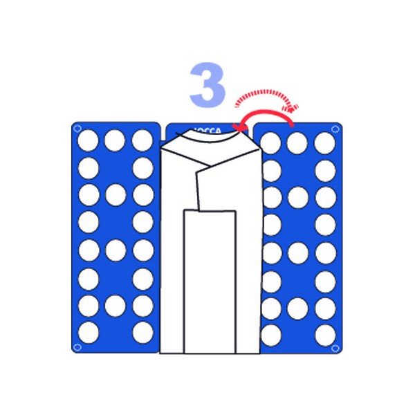 Șablon pentru împachetat tricouri Jocca, albastru-image-3