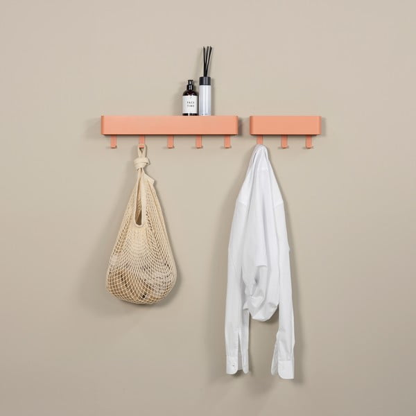 Cuier de perete somon cu raft din metal 52 cm Dax Play – Spinder Design-image-3