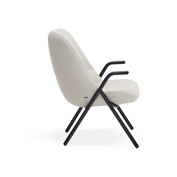 Fotoliu Teulat Dins, înălțime 90 cm, alb-image-3