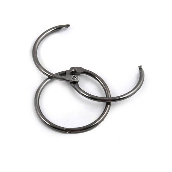 Inele pentru perdea de duș negru-mat 12 buc. Ringo Small – Spirella-image-3