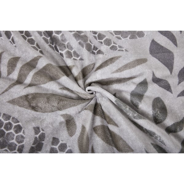 Lenjerie de pat gri din micropluș/cocolino pentru pat de o persoană 140x200 cm Judith – My House-image-1