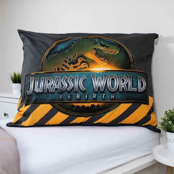 Lenjerie de pat pentru copii din bumbac pentru pat de o persoană 140x200 cm Jurassic World "T-Rex" – Jerry Fabrics-image-2