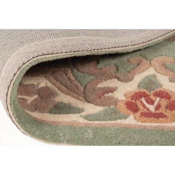 Covor din lână Flair Rugs Aubusson, 67 x 127 cm, verde-image-3