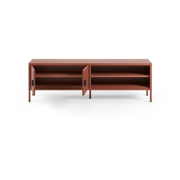 Comodă TV teracotă din metal 160x50x35 cm Sayla – Marckeric-image-1