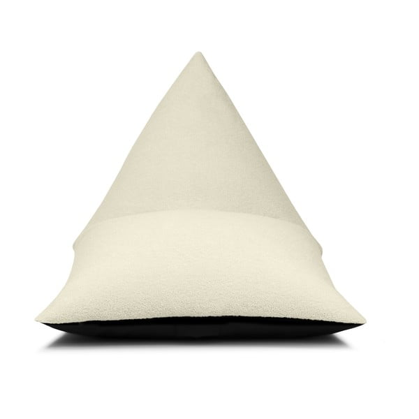 Fotoliu puf pentru copii crem cu tapițerie din țesătură bouclé Razzy – SLOWDOWN-image-1