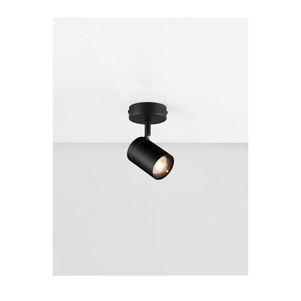Spot negru mat cu structură flexibilă din metal 12x8 cm Alma – Nova Luce-image-4