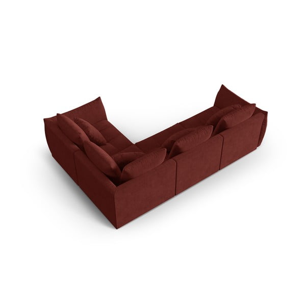 Colțar roșu (cu colț pe partea dreaptă/în formă de ”L”) Bloom – Micadoni Home-image-3