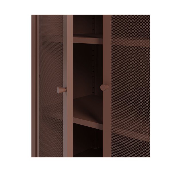 Dulap burgundy din metal 70x100x40 cm Fayna – Marckeric-image-4