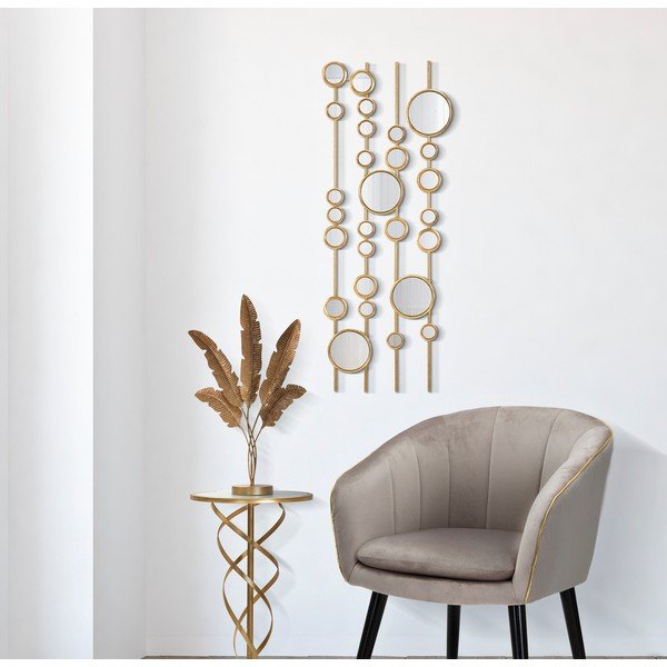 Decorațiune de perete din metal 35,5x90 cm Small Mirros - Mauro Ferretti-image-1