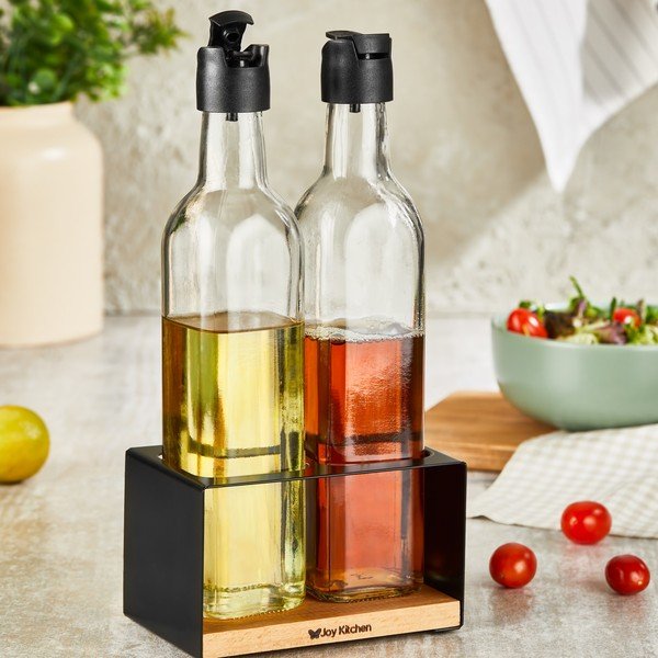 Set olivieră și oțetieră din sticlă – Hermia-image-1