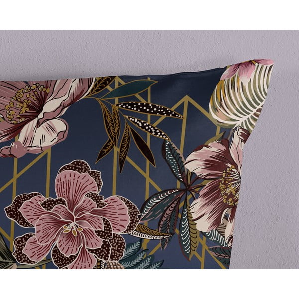 Lenjerie de pat albastru-închis din microfibră pentru pat dublu, extinsă 200x220 cm Jos – Good Morning-image-3