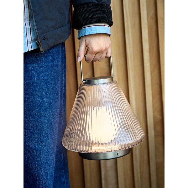Veioză LED din sticlă ø24x28 cm Tou – Hübsch-image-1