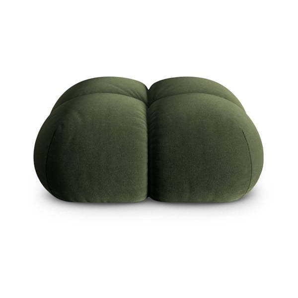 Taburet verde cu tapițerie din catifea Loretto – Cosmopolitan Design