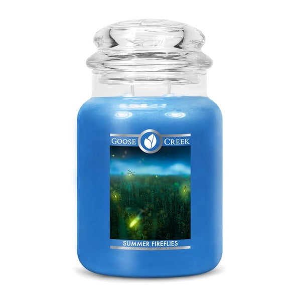 Lumânare parfumată în recipient de sticlă Goose Creek Summer Fireflies, 150 de ore de ardere