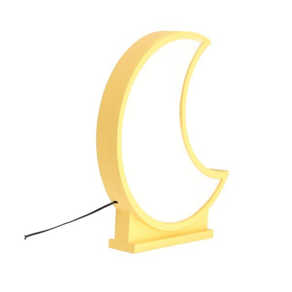 Veioză pentru copii galbenă Moon – Candellux Lighting-image-3