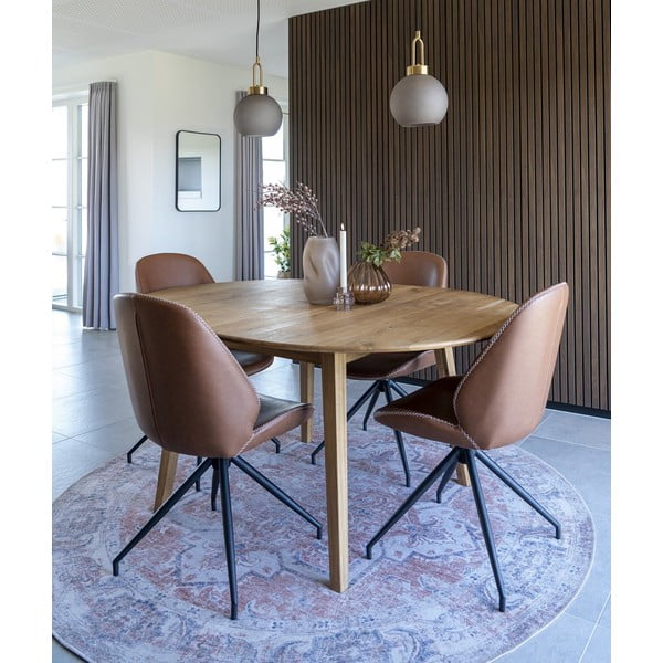 Scaune de dining maro coniac 2 buc. Monte – House Nordic-image-1