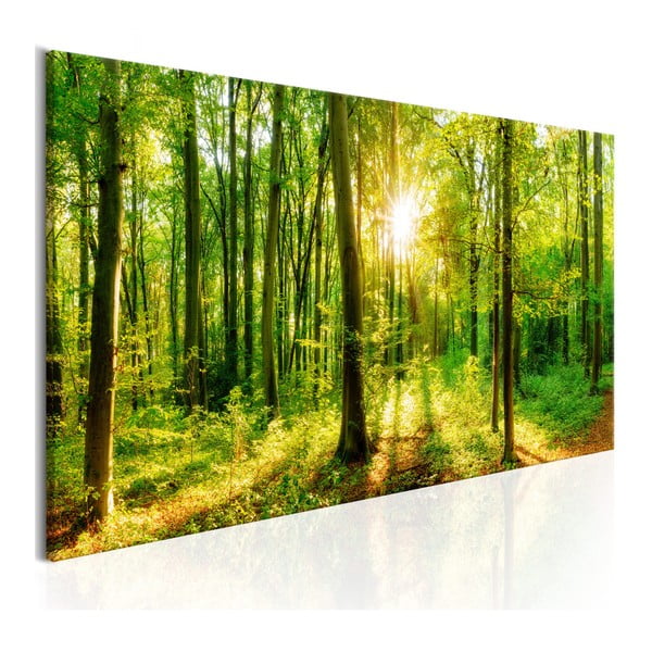 Tablou pe pânză Artgeist Green Magic, 150 x 50 cm