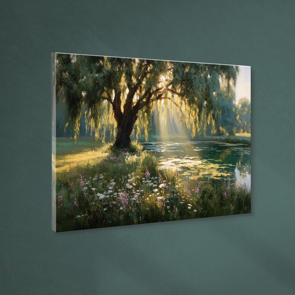Tablou 113x85 cm Sunlit Willow – Styler-image-4