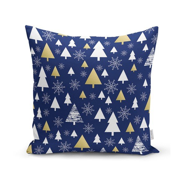 Față de pernă 43x43 cm  cu model de Crăciun – Mila Home