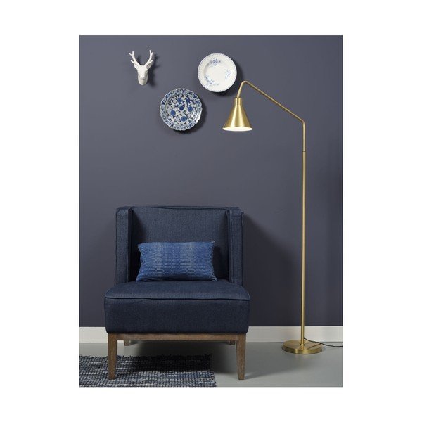 Lampadar auriu cu abajur din metal (înălțime 153 cm) Lyon – it's about RoMi-image-1