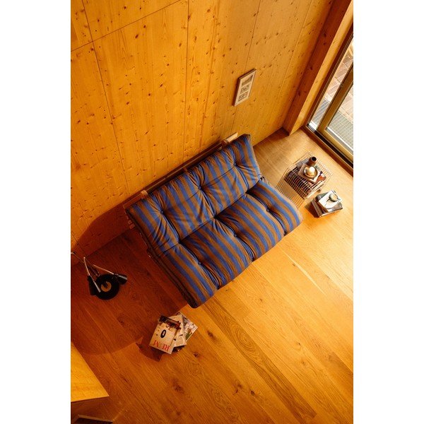 Canapea albastră/maro extensibilă 160 cm Roots – Karup-image-4