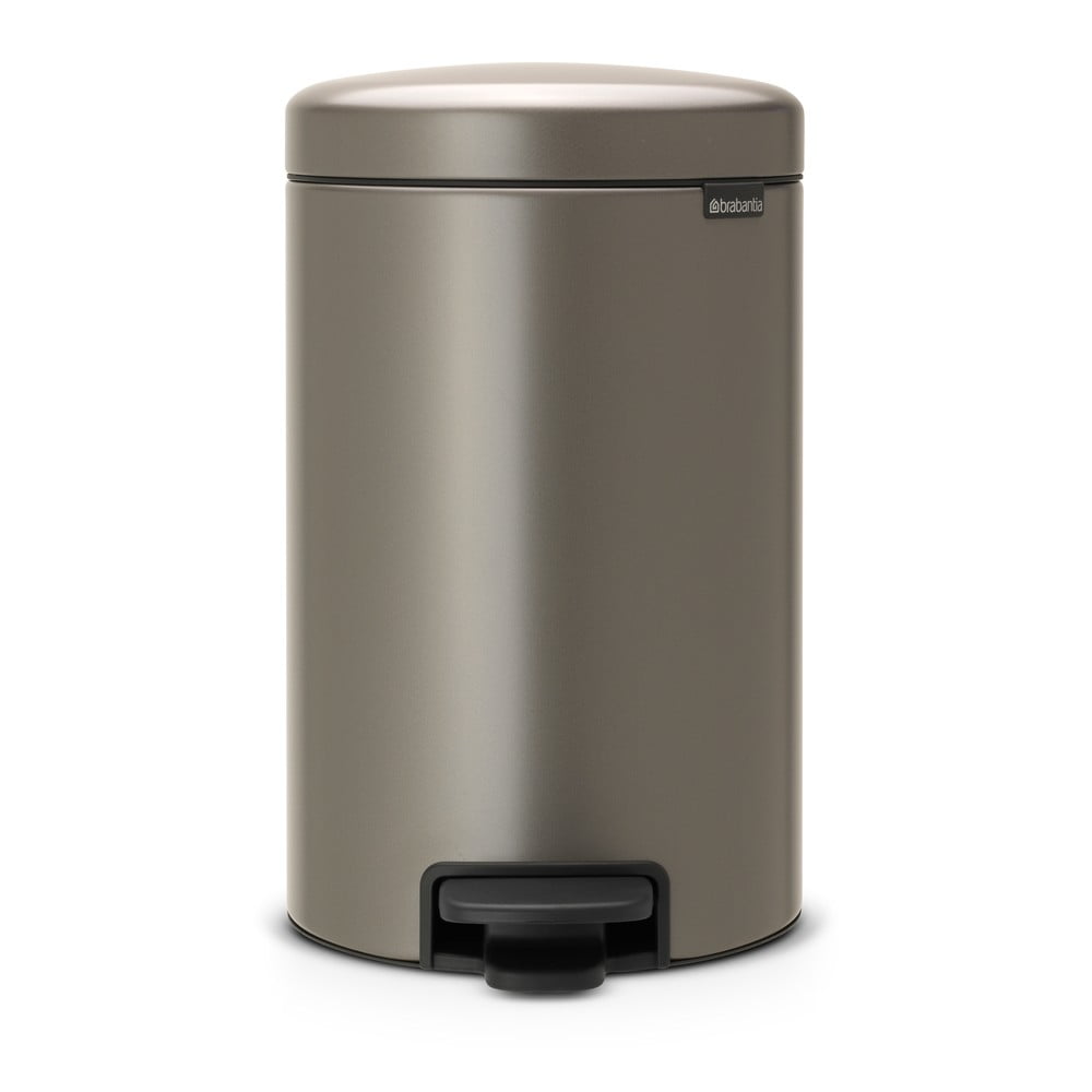 Coș de gunoi gri cu pedală din oțel 12 l NewIcon – Brabantia
