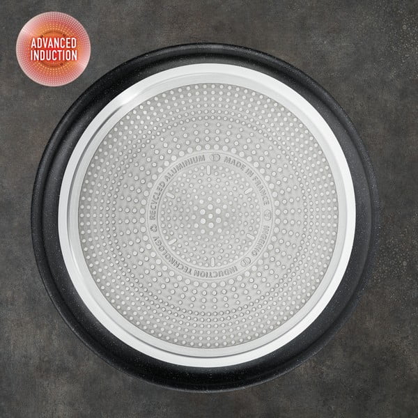 Oale cu suprafață antiaderentă/cu mâner reglabil 3 buc. din aluminiu adecvate pentru plita cu inducție INGENIO Black stone L3998902 – Tefal-image-4
