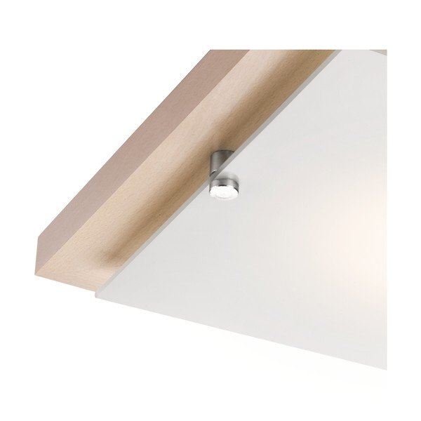 Plafonieră maro/în culoare naturală 30x30 cm Pedro – LAMKUR-image-4