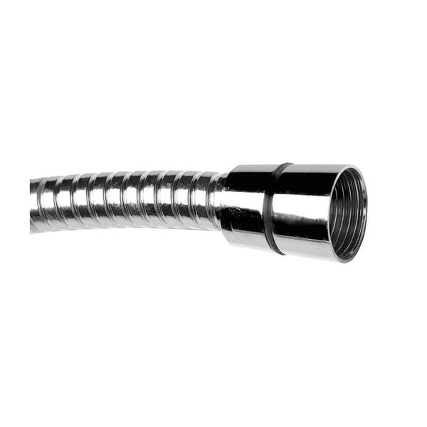 Furtun de duș argintiu lucios din oțel inoxidabil Powerflex – Sapho-image-2