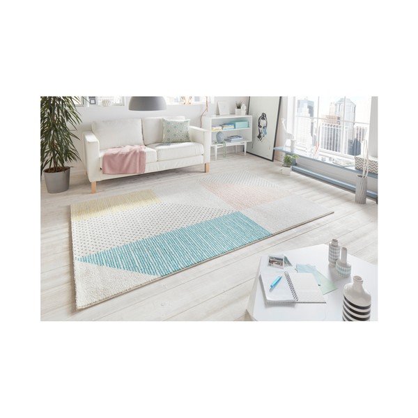 Covor Mint Rugs Madison, 120 x 170 cm, turcoaz - roz-image-4
