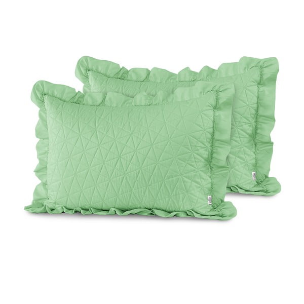 Set 2 fețe de pernă AmeliaHome Tilia Mint, 70 x 50 cm, verde-image-1