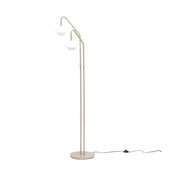 Lampadar bej cu abajur din sticlă (înălțime 165 cm) Come – Hübsch-image-3