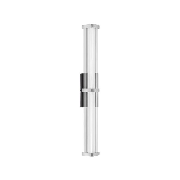 Aplică de perete negru-mat/argintiu-mat LED cu intensitate reglabilă din metal Pheme – Nova Luce