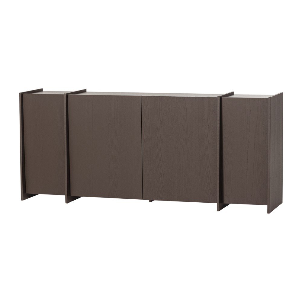 ComodÄmaro Ã®nchis cu aspect de lemn de frasin 200x85x44 cm Brock âu0080WOOOD