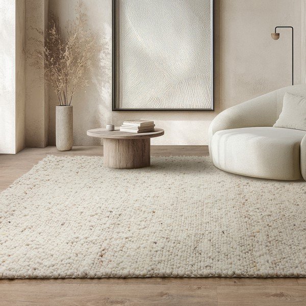 Covor fildeș țesut manual din lână 160x230 cm Adler Ivory – Asiatic Carpets-image-1