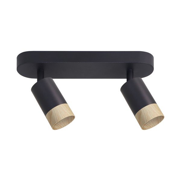 Plafonieră neagră/în culoare naturală cu abajur din metal 34x5.5 cm Conti – Candellux Lighting-image-2