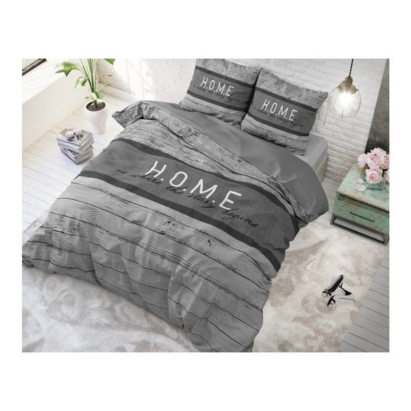 Lenjerie de pat din bumbac Sleeptime Home, 140 x 220 cm