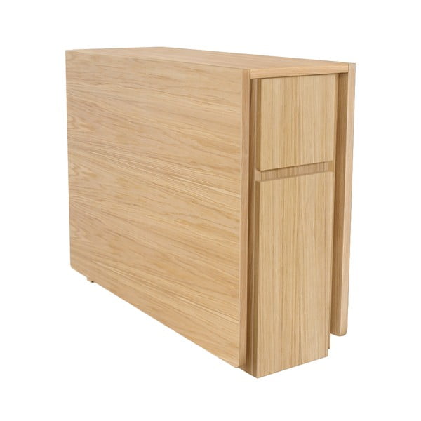 Masă extensibilă cu aspect de lemn de stejar Woodman Mel-image-3