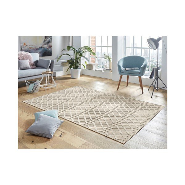 Covor din viscoză Mint Rugs Shine Caine, 160 x 230 cm, crem-image-1