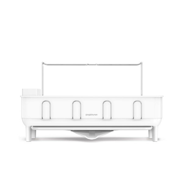 Scurgător de vase alb din oțel – simplehuman-image-3