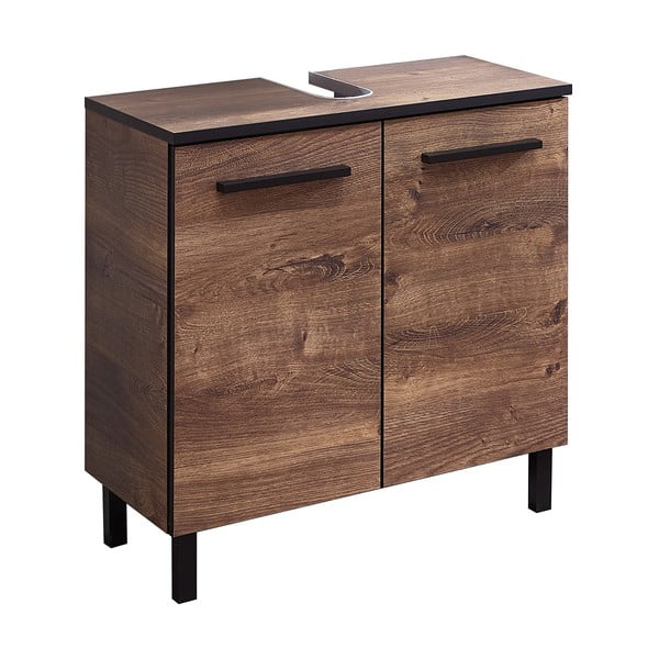 Dulap sub chiuveta cu aspect de lemn de stejar 60x53 cm Set 374 - Pelipal-image-2