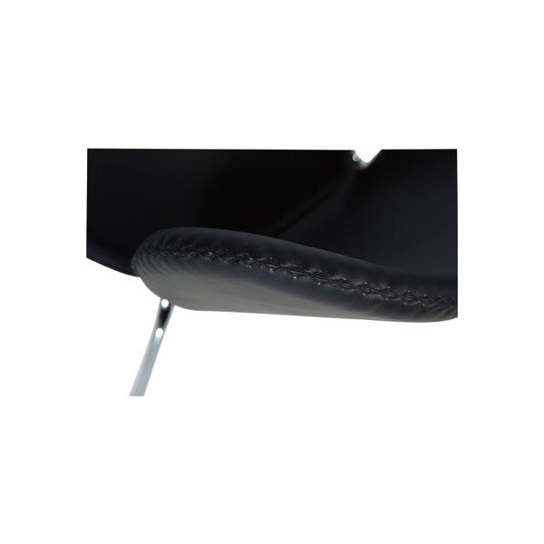 Scaun cu picioare metalice DAN–FORM Butterfly, negru-image-4