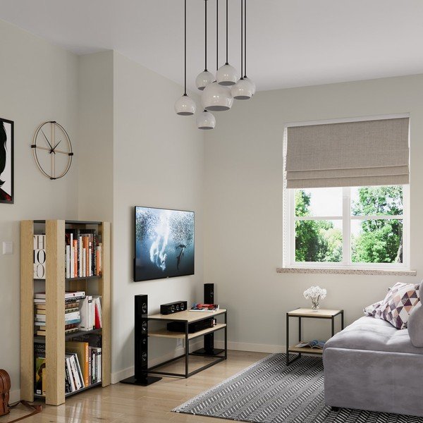 Măsuță de cafea cu aspect de lemn de nuc 40x80 cm Pjan – Homede-image-1