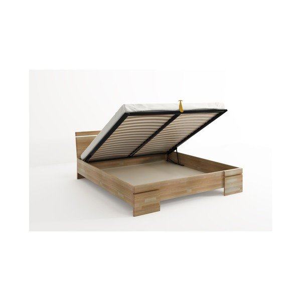 Pat dublu din lemn de fag, cu spațiu de depozitare, SKANDICA Sparta Maxi, 140 x 200 cm-image-4