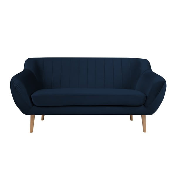 Canapea cu 2 locuri Mazzini Sofas BENITO, albastru închis