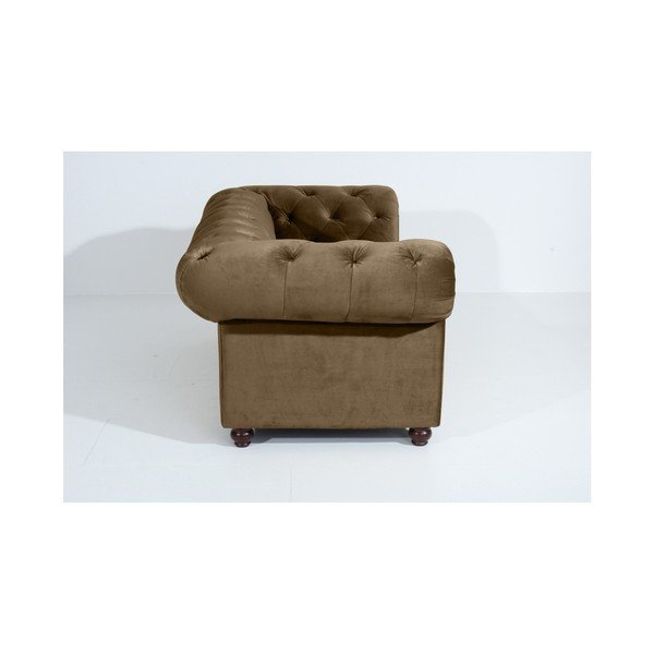 Canapea Max Winzer Orleans Velvet, 196 cm, maro deschis-image-2